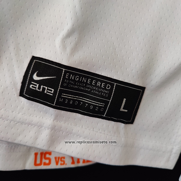 Camiseta NCAA Texas Kevin Durant Blanco